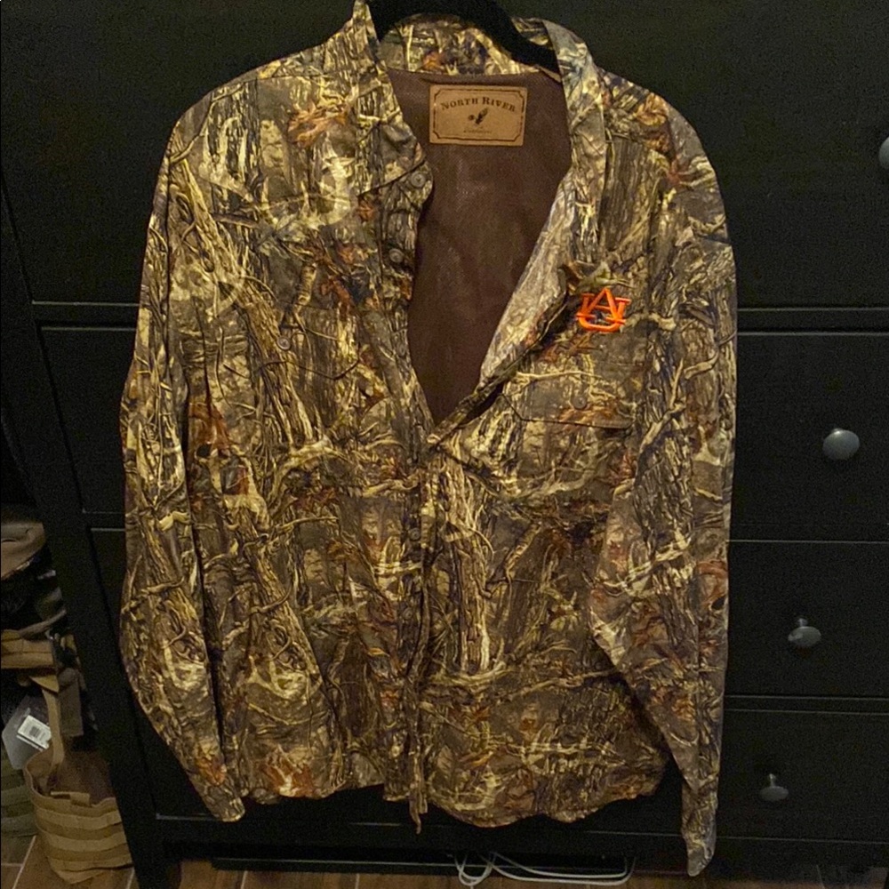 Auburn Camo Button Up